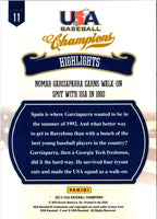 2013 Panini USA Champions Highlights Nomar Garciaparra Earns Walk-on Spot with #11