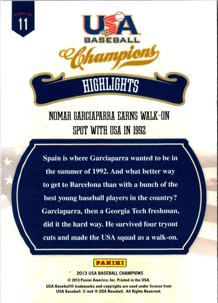 2013 Panini USA Champions Highlights Nomar Garciaparra Earns Walk-on Spot with