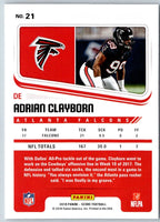 2018 Score Red Adrian Clayborn #21