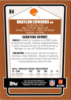 2007 Topps Draft Picks & Prospects Braylon Edwards #84