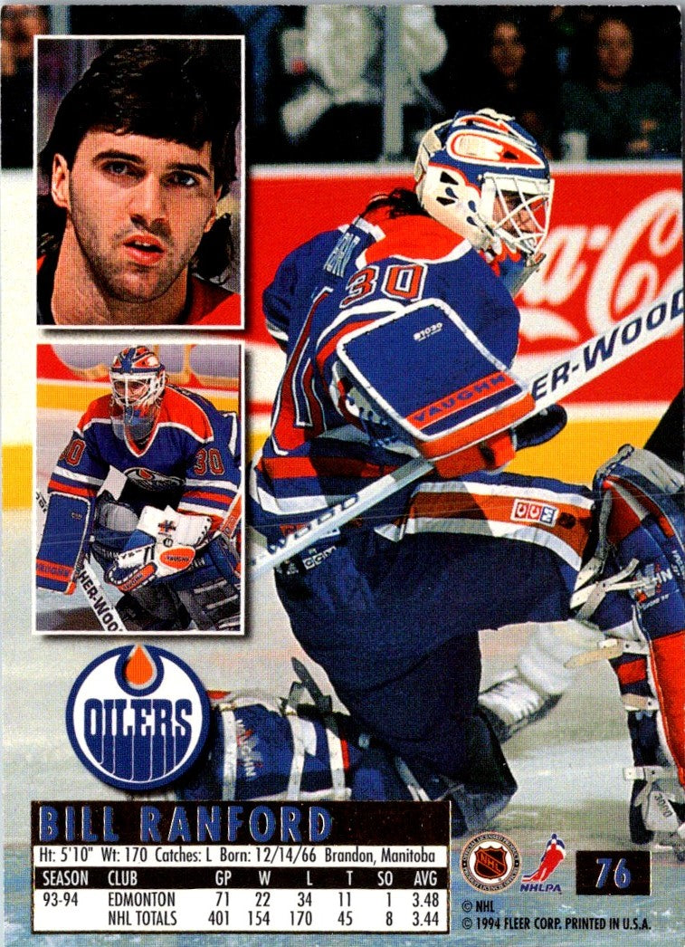 1994 Fleer Bill Ranford