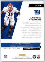 2020 Panini Contenders Playoff Ticket Andrew Thomas #156