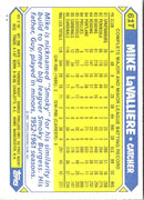 1987 Topps Traded Mike LaValliere