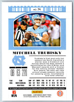 2019 Panini Contenders Draft Picks Collegiate Ticket Blue Foil Mitchell Trubisky #74