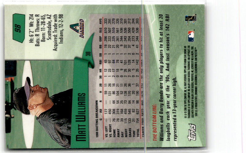 2000 Stadium Club Matt Williams