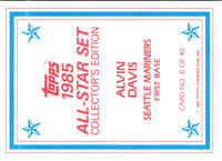 1985 Topps Glossy Send-Ins Alvin Davis #8