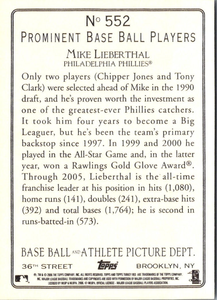 2006 Topps Turkey Red Mike Lieberthal