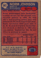 1985 Topps Norm Johnson #387