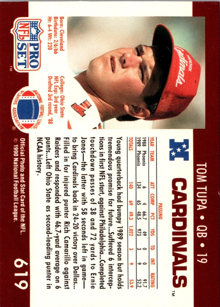 1990 Pro Set Tom Tupa