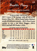 2017 Topps Gallery Buster Posey