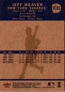 2002 Fleer Tradition Update Jeff Weaver