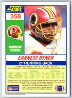 1990 Score Earnest Byner #358