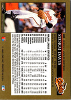 1992 Leaf Black Gold Storm Davis #465