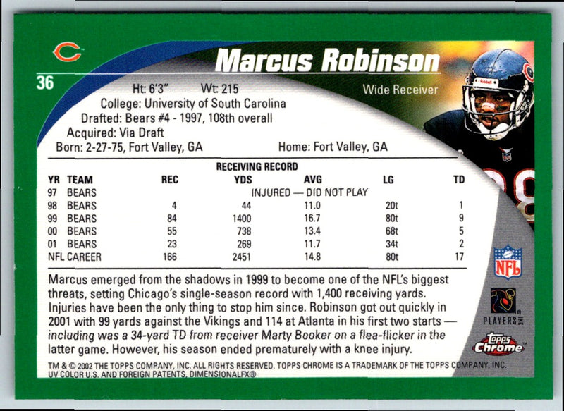2002 Topps Chrome Marcus Robinson