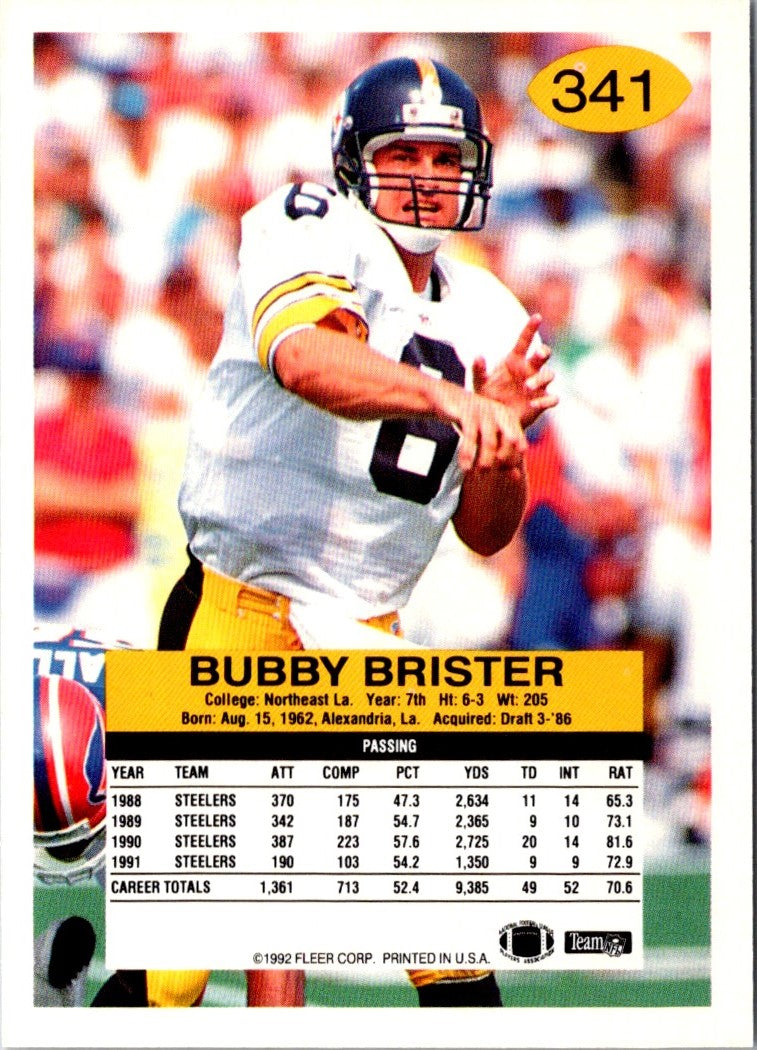 1992 Fleer Bubby Brister