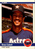1984 Fleer Update Enos Cabell #U-22