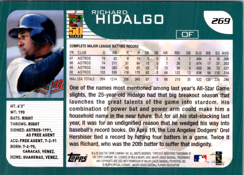 2001 Topps Richard Hidalgo