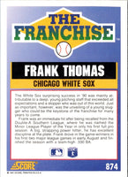 1991 Score Frank Thomas #874