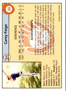 1992 Front Row Draft Picks Carey Paige