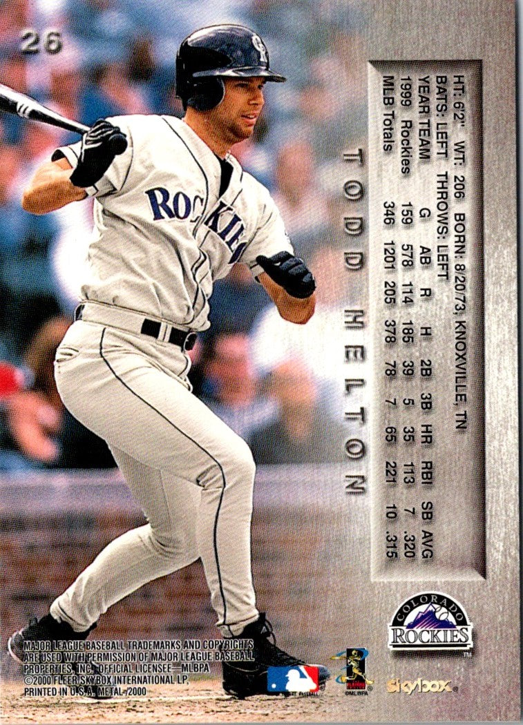 2000 Metal Todd Helton