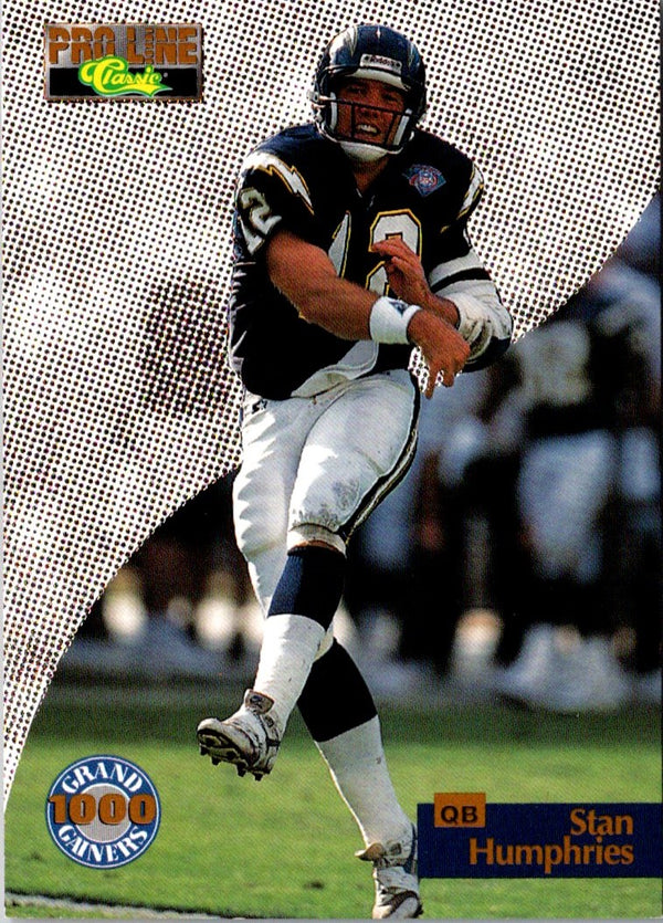 1995 Pro Line Grand Gainers Stan Humphries #G-20