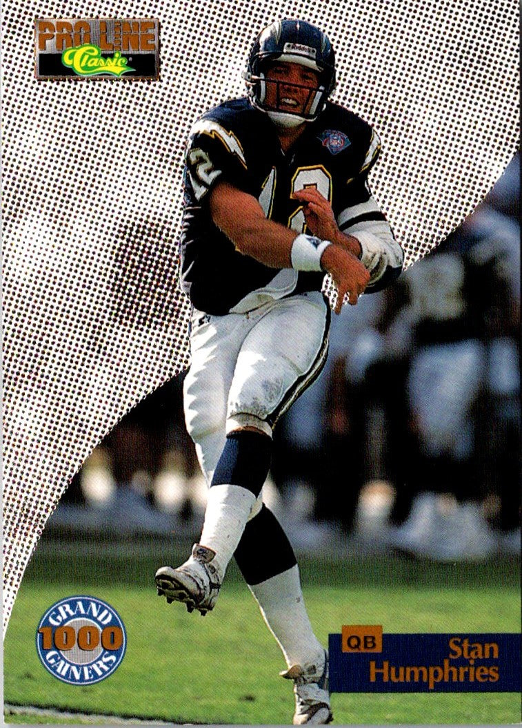 1995 Pro Line Grand Gainers Stan Humphries