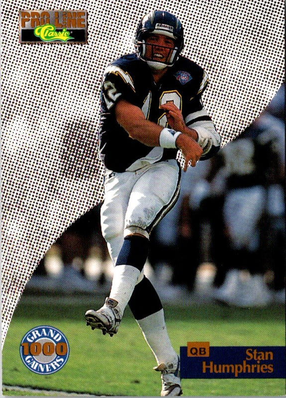 1995 Pro Line Grand Gainers Stan Humphries #G-20