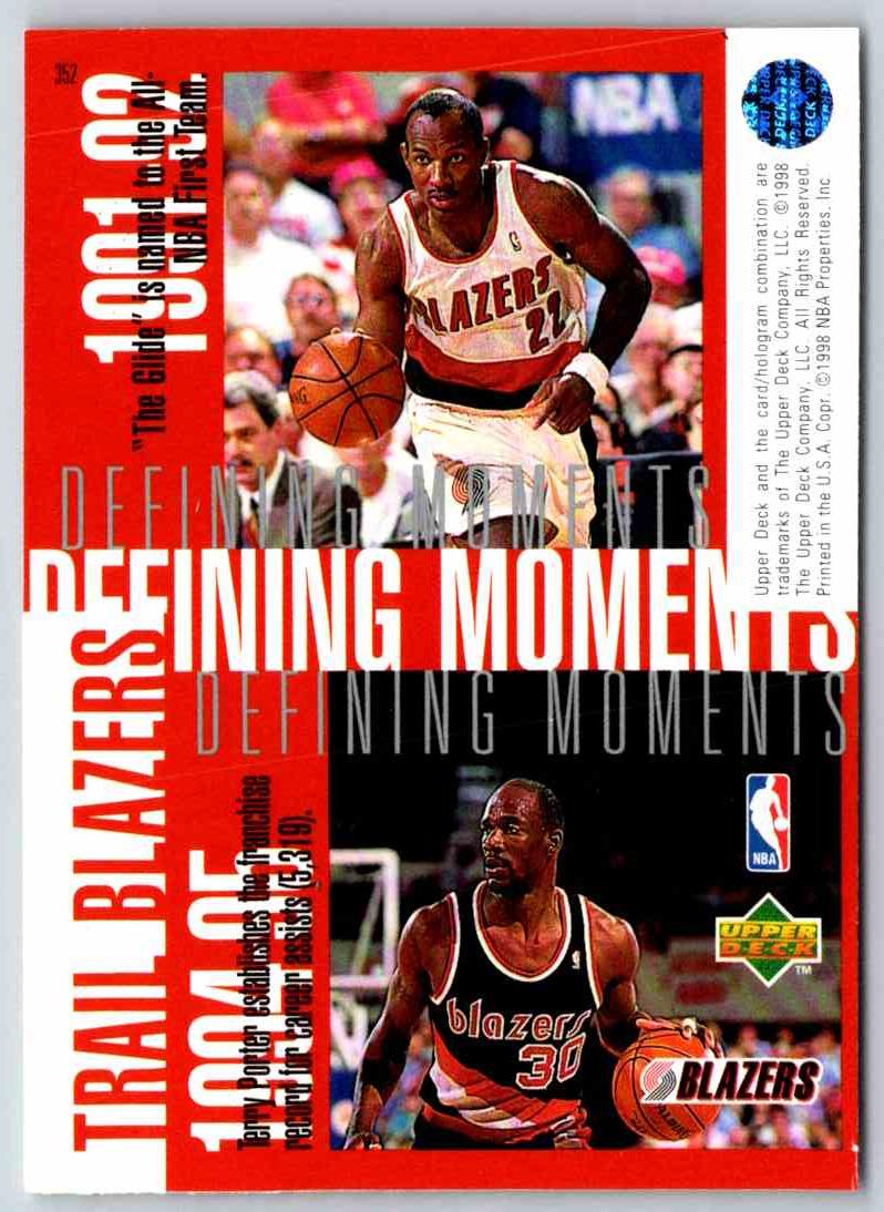 1995 Upper Deck Portland Trail Blazers