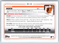 2020 Bowman Hudson Haskin #BD-130