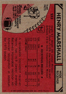 1980 Topps Henry Marshall