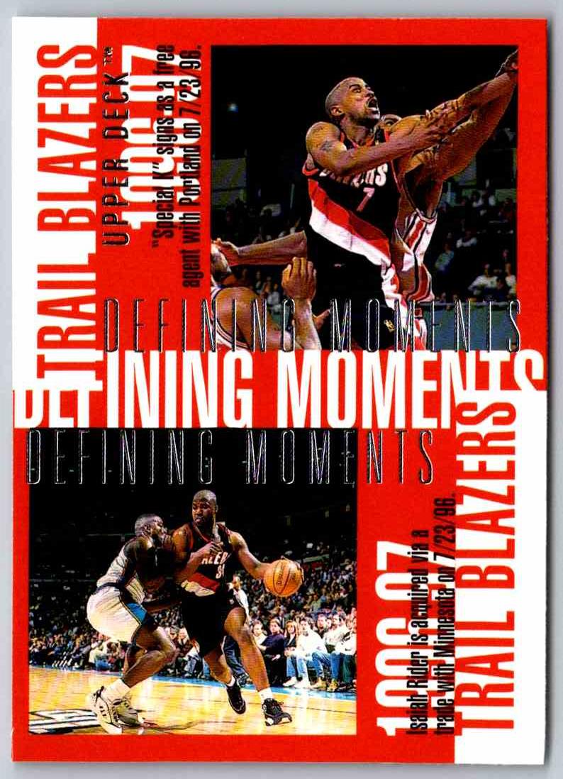1995 Upper Deck Portland Trail Blazers