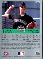 1993 Classic Best Roger Bailey #94