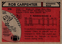 1980 Topps Rob Carpenter #378 Rookie NM-MT