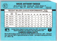 1988 Donruss Bonus MVP's Wade Boggs #BC-7