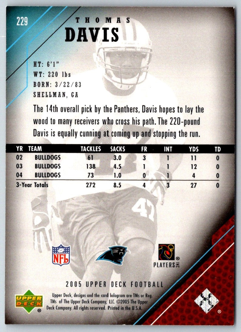 2005 Upper Deck Thomas Davis