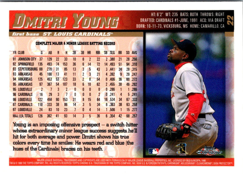 1998 Topps Chrome Dmitri Young