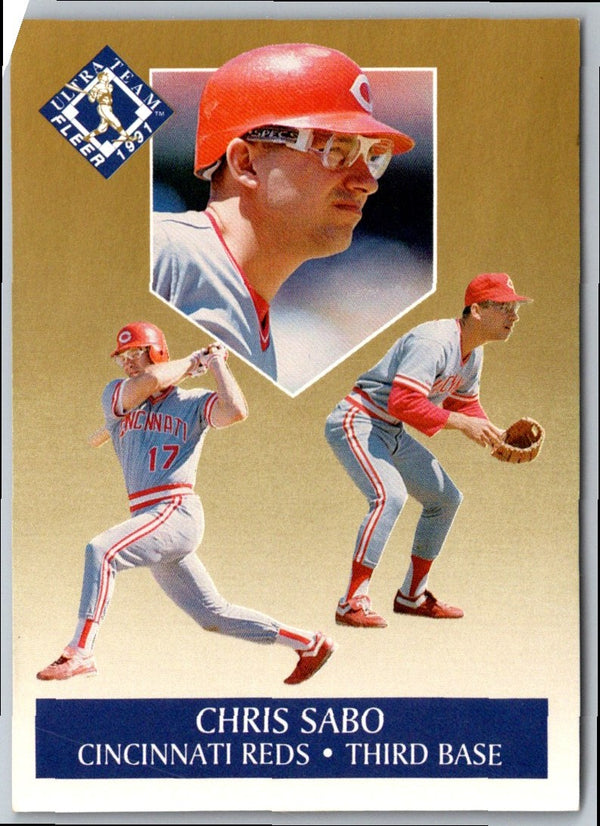 1991 Fleer Chris Sabo #80