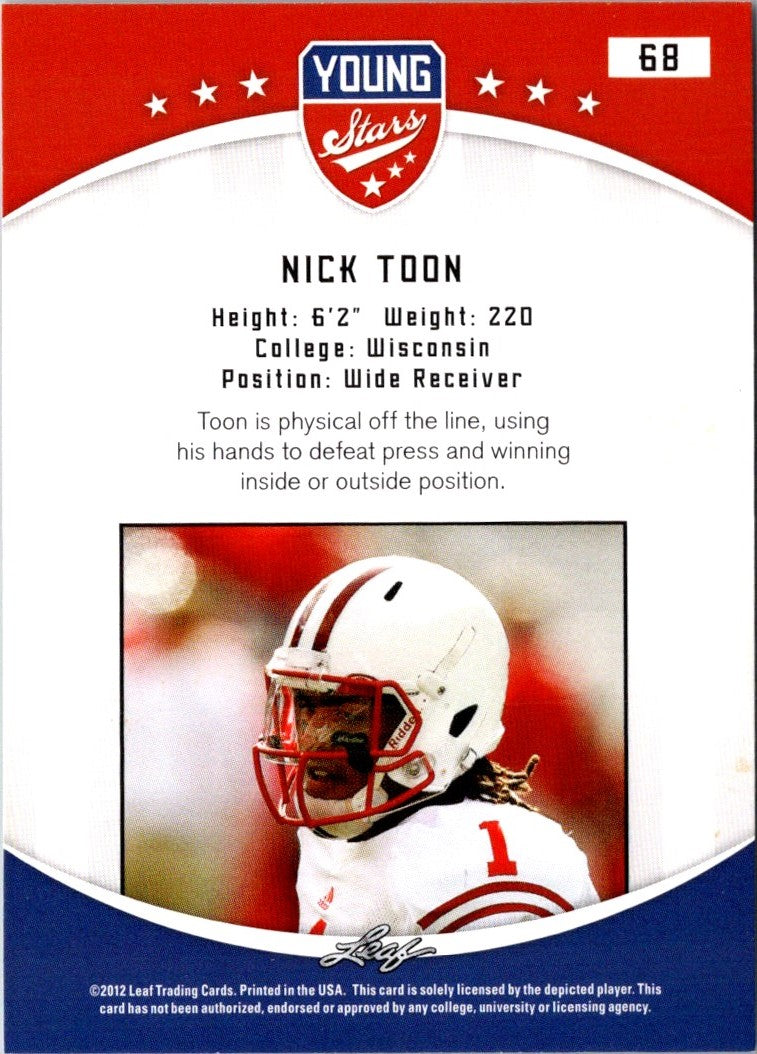 2012 Leaf Young Stars Nick Toon