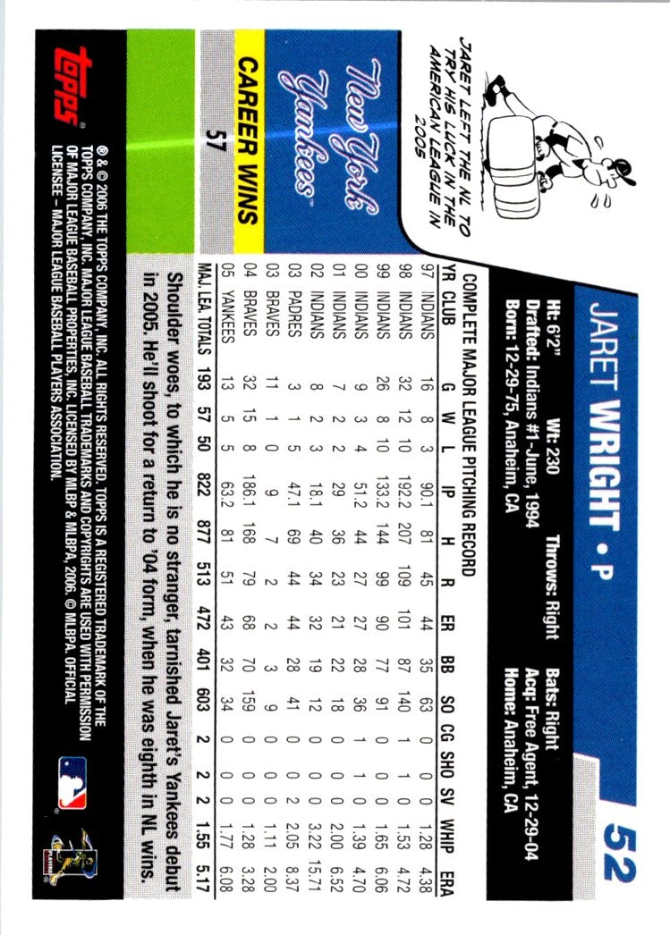 2006 Topps Jaret Wright