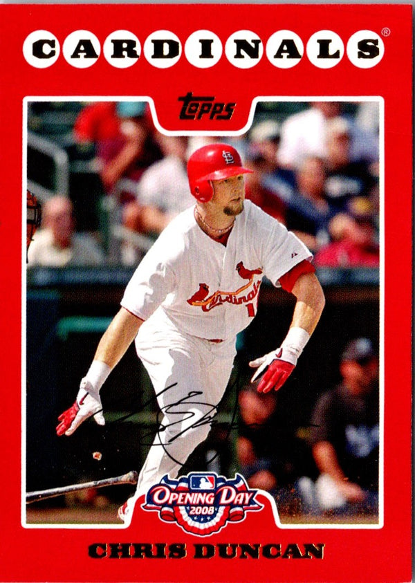 2008 Topps Opening Day Chris Duncan #63