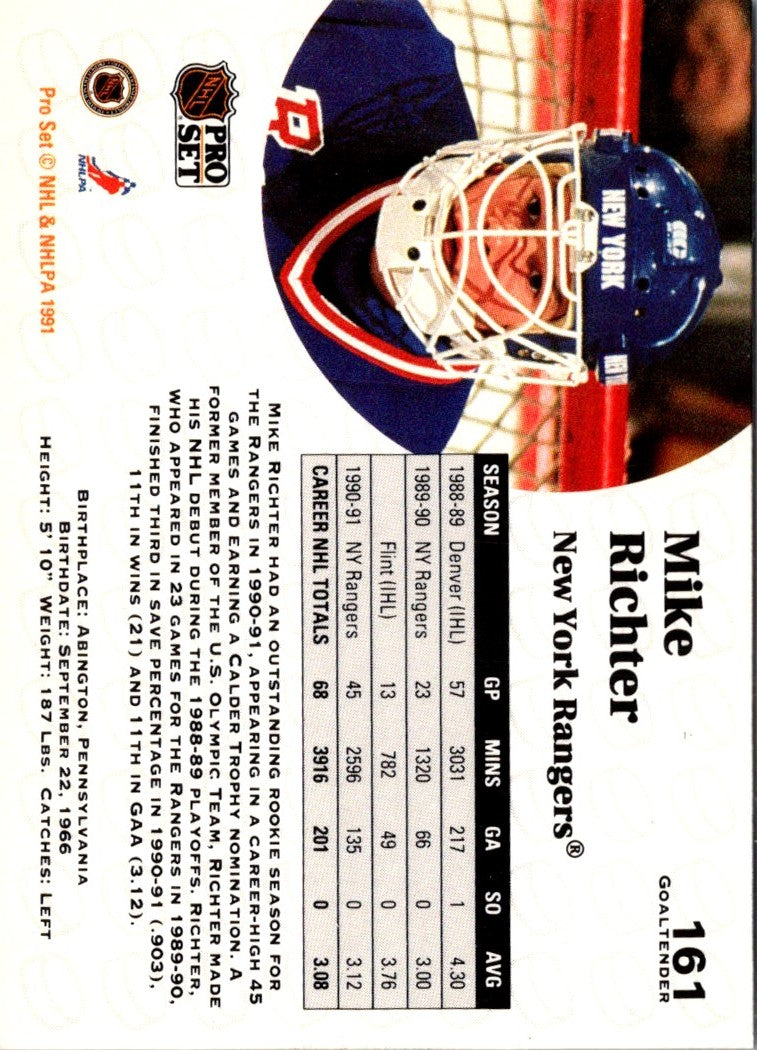 1991 Pro Set Mike Richter