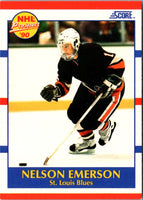 1990 Score Nelson Emerson #383 Rookie