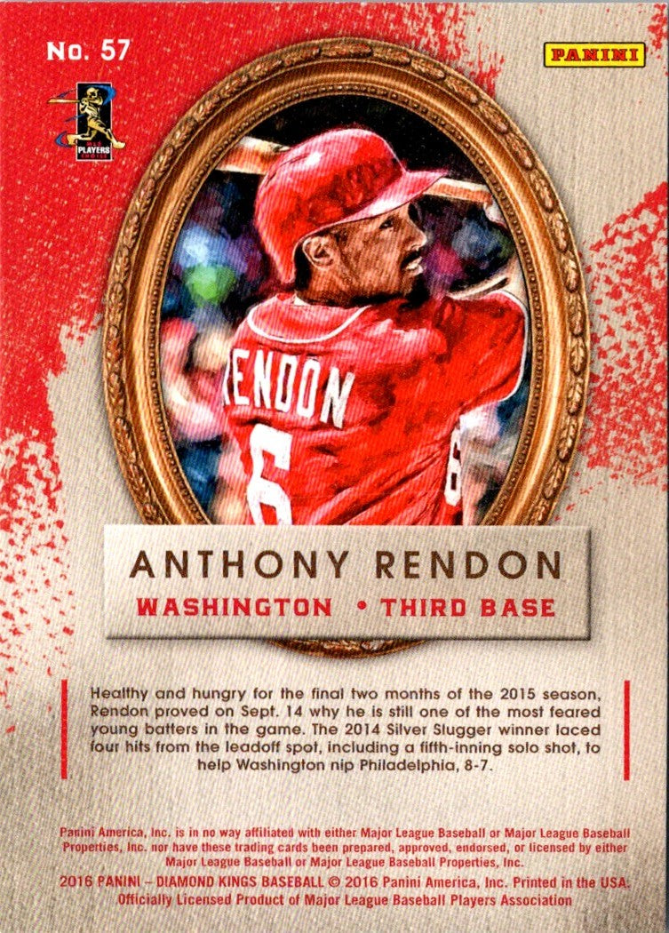 2016 Panini Diamond Kings Anthony Rendon