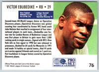 1991 Proset World League Victor Ebubedike #76