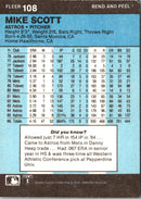 1986 Fleer Star Stickers Mike Scott