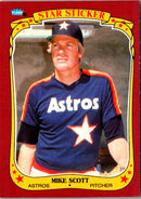 1986 Fleer Star Stickers Mike Scott