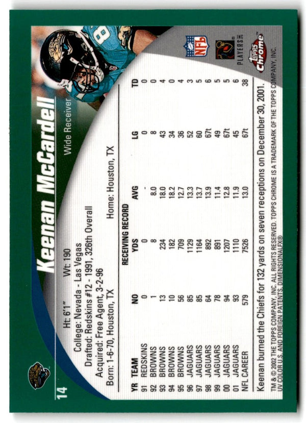 2001 Topps Chrome Keenan McCardell #44