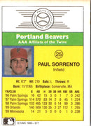 1990 CMC Portland Beavers Paul Sorrento