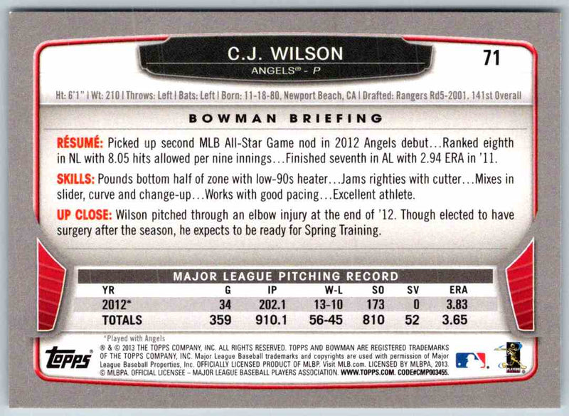 2014 Bowman C.J. Wilson