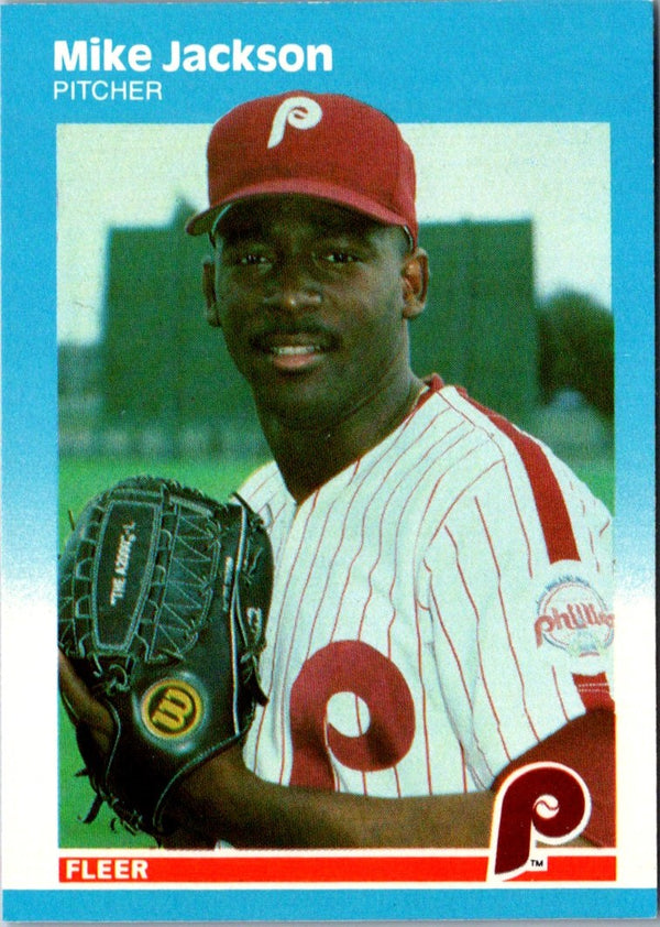 1987 Fleer Update Glossy Mike Jackson #U-48